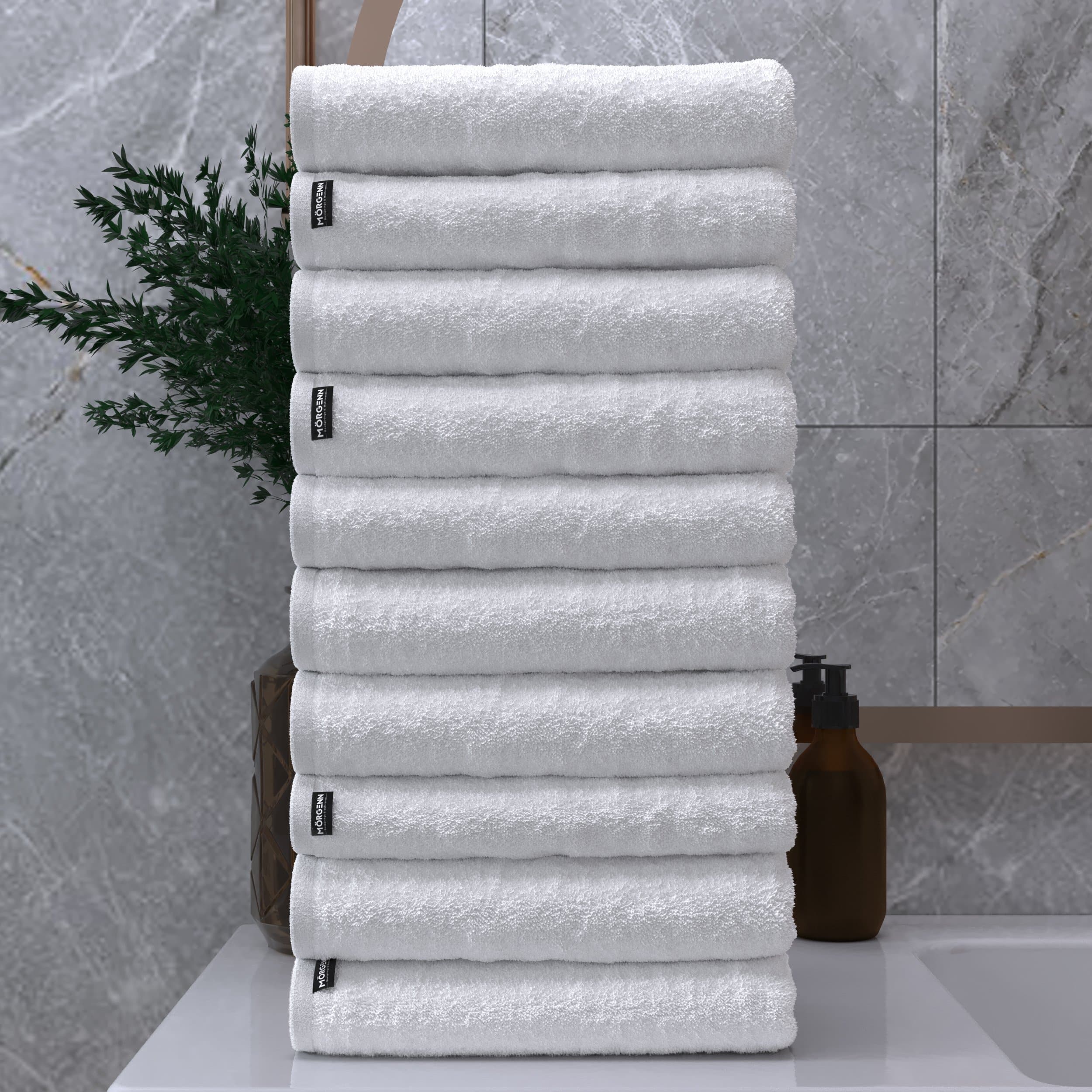Mörgenn Luxe Hotel handdoeken / Badhanddoeken - 100% Katoen - 550gr/m2 - 10-delig - 4 kleuren