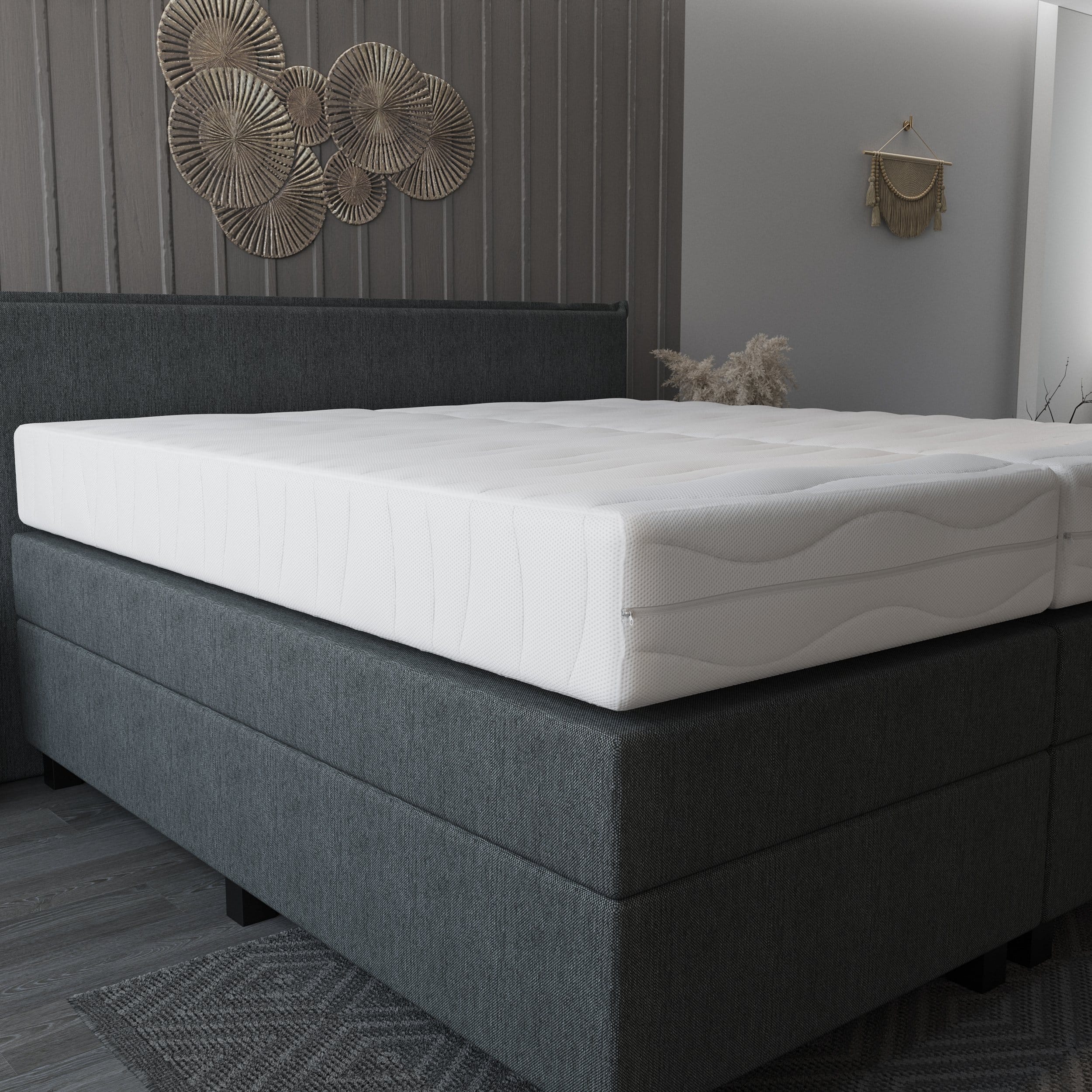 Mörgenn Cambridge Matras - Pocketvering + Hybride Schuim Matras - 3D Band - Medium Ligcomfort - 20cm dik