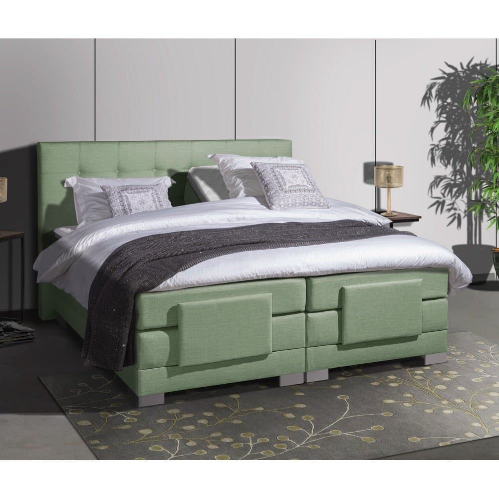 Mörgenn Elektrische Boxspring LUXA - Pocketvering - Inclusief Montage + Dekbed en Kussens