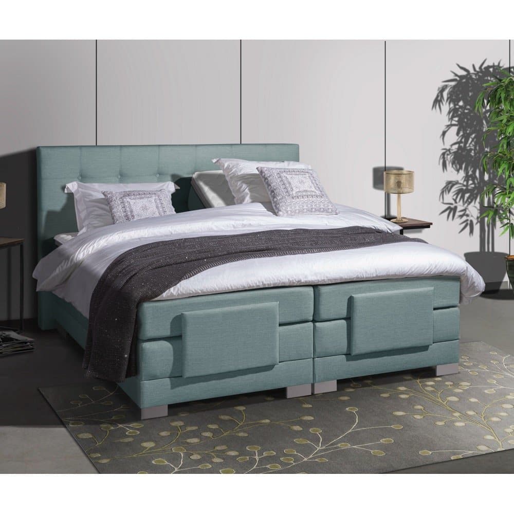 Mörgenn Elektrische Boxspring LUXA - Pocketvering - Inclusief Montage + Dekbed en Kussens