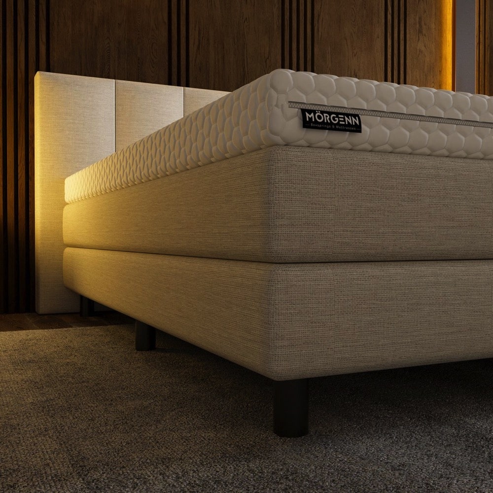 Mörgenn Luxe Boxspring Billy - Pocketvering + Luxe hoofdbord en/of voetbord + Luxe topper