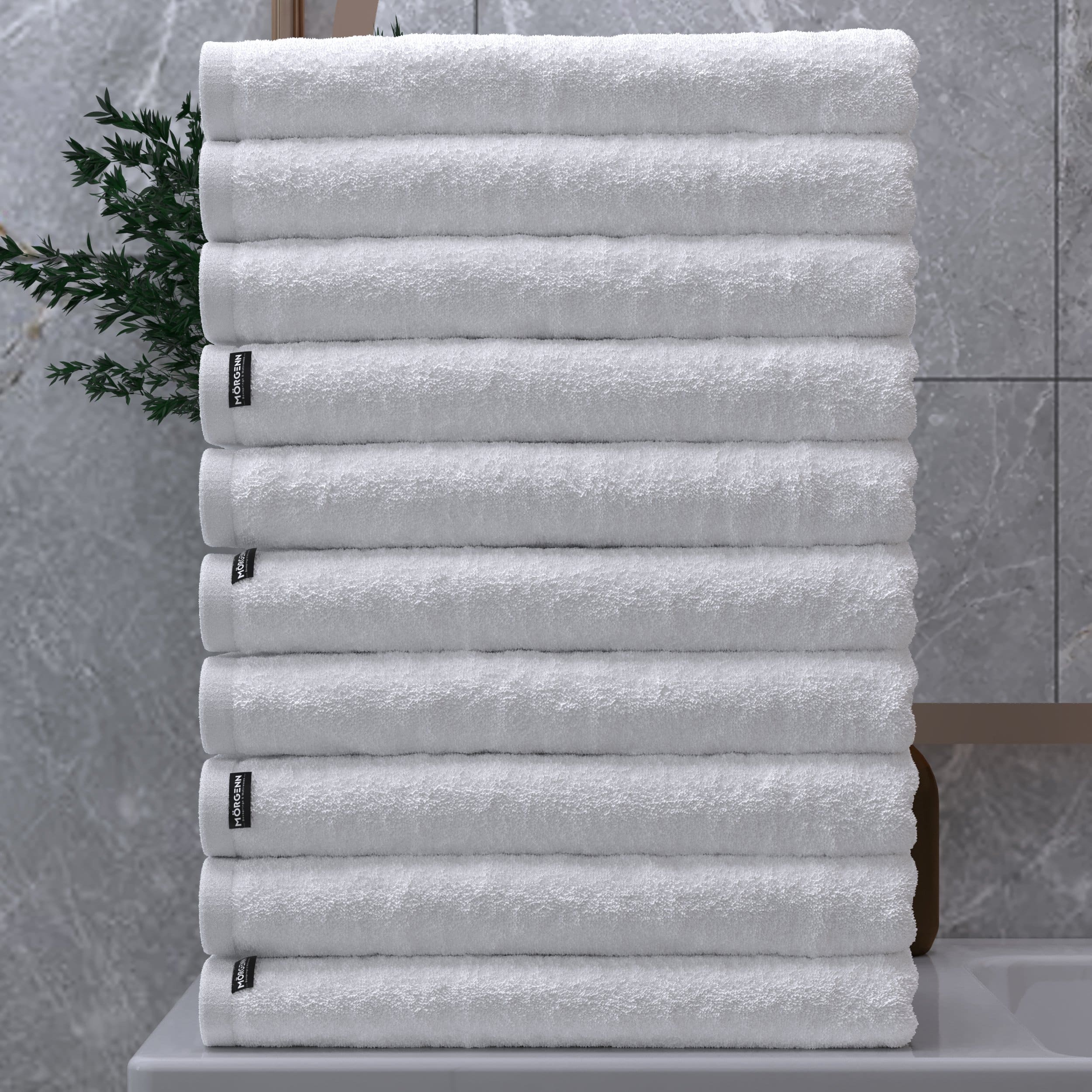 Mörgenn Luxe Hotel handdoeken / Badhanddoeken - 70x140cm - 100% Katoen - 550gr/m2 - 10-delig - 4 kleuren