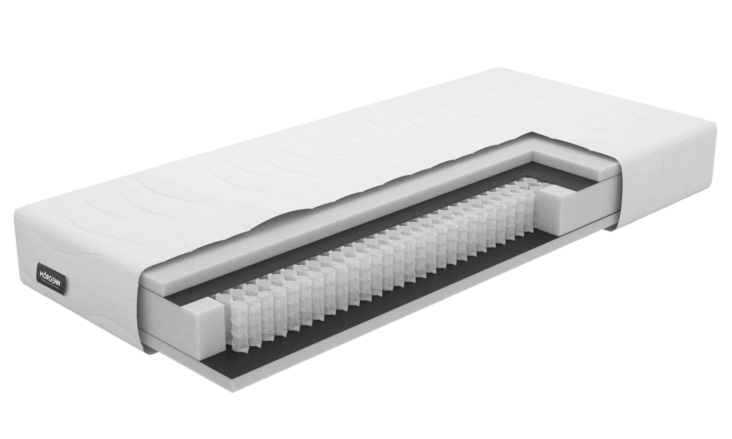 Mörgenn Cambridge Matras - Pocketvering + Hybride Schuim Matras - 3D Band - Medium Ligcomfort - 20cm dik