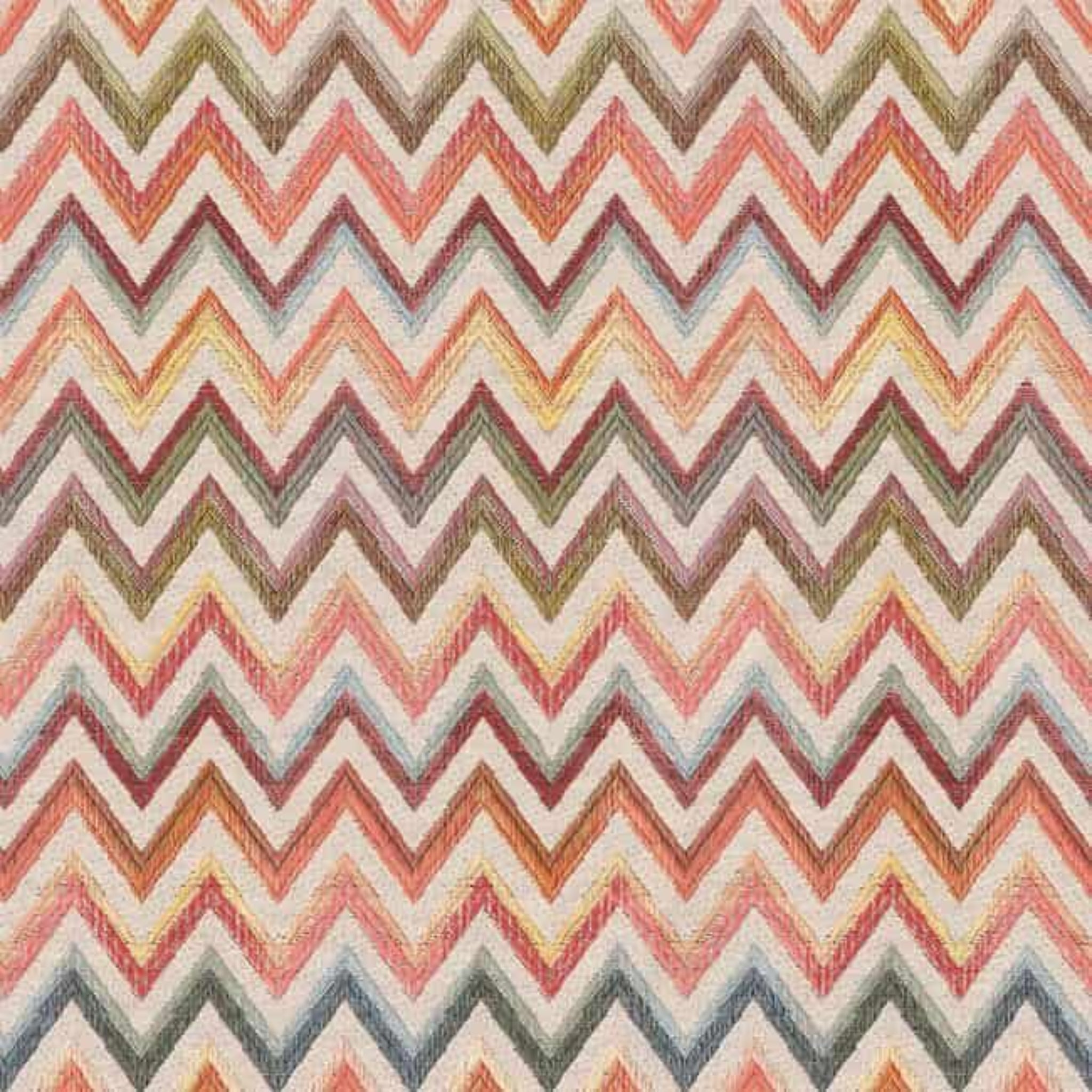 Mörgenn Poef Zigzag Coral - 9 maten - Handgemaakt in Nederland