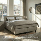 Mörgenn Boxspring Amsterdam - Pocketvering - Inclusief Dekbed en Kussens