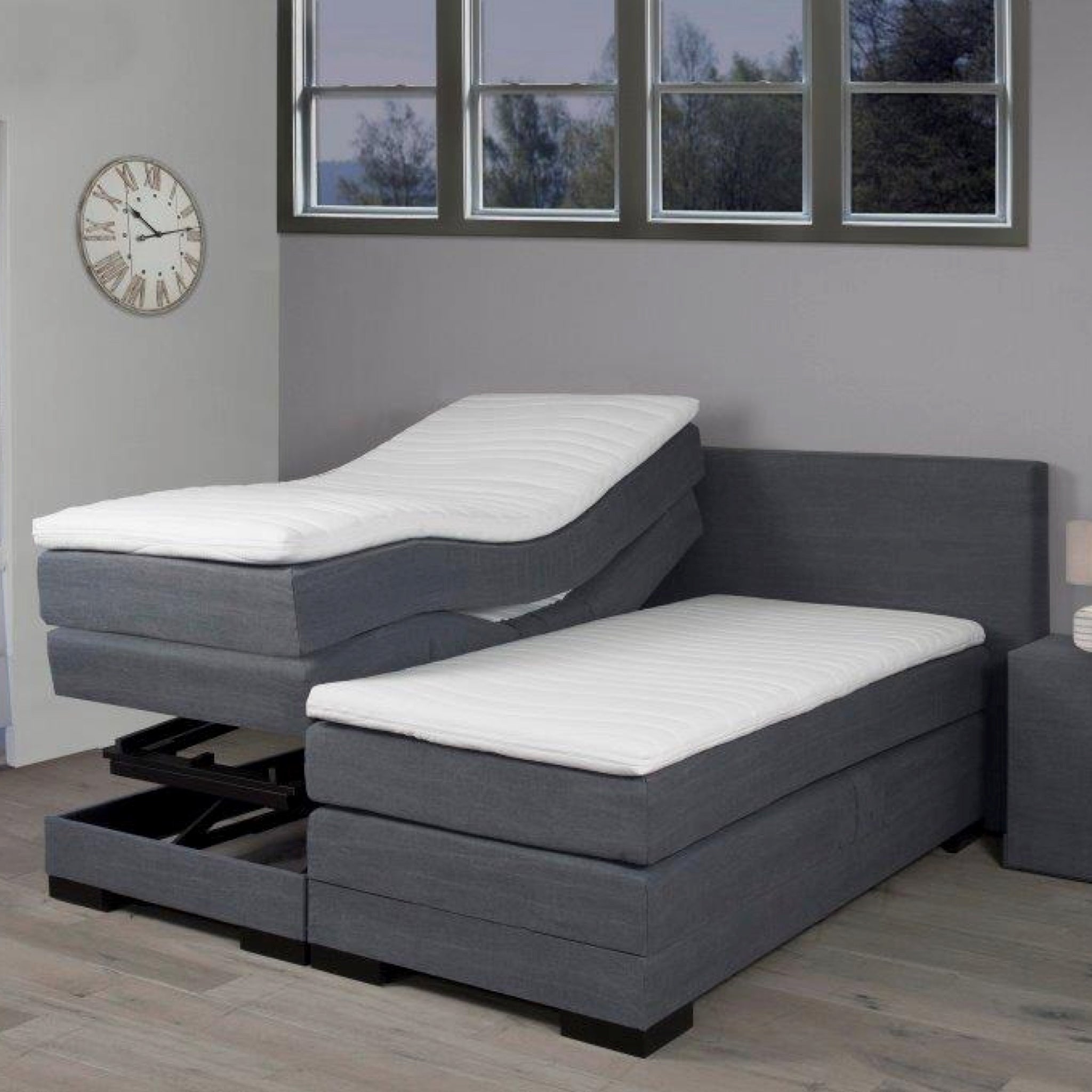 Mörgenn Elektrisch Verstelbaar Hoog-Laag Bed Robuusto - Inclusief Montage