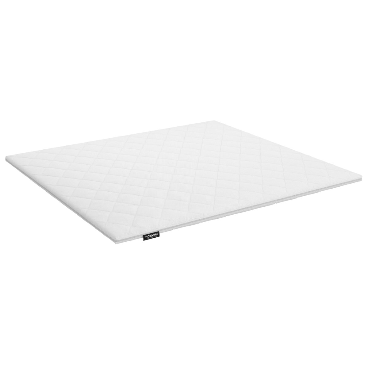 Mörgenn Boxspring Amsterdam Lederlook Skai Leer - Strak Hoofdbord + Dekbed en Kussens 80x200 Zwart Lederlook - Mörgenn