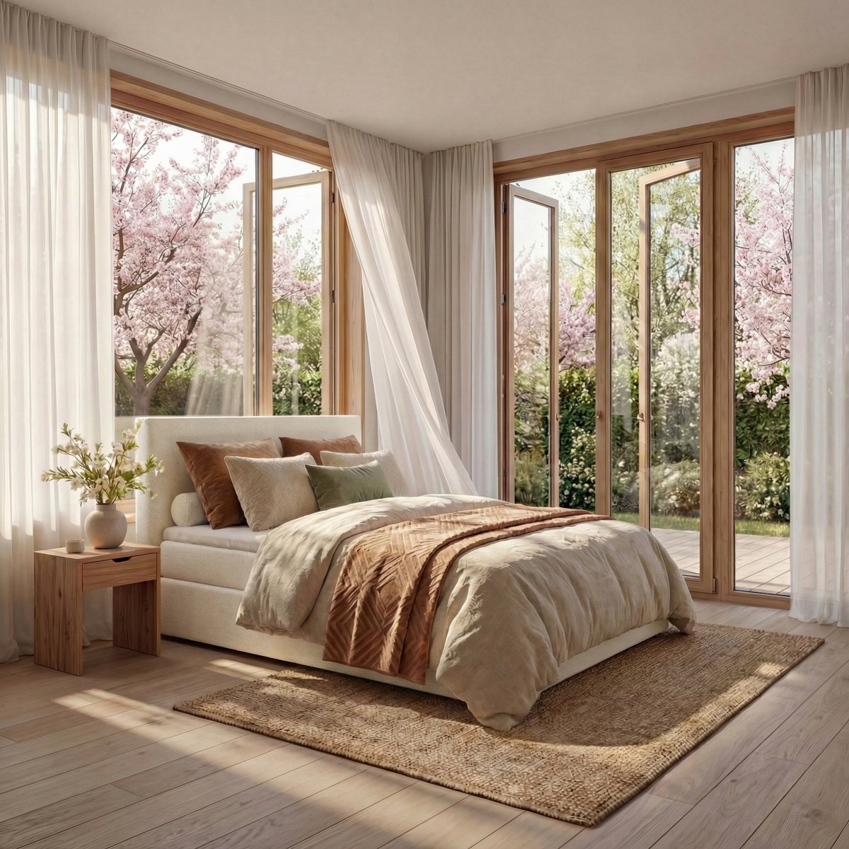 Mörgenn Boxspring Lounge - Pocketvering - Luxe Topper - Alle kleuren - Alle maten 80 x 200 Ivoor / Off White - Mörgenn