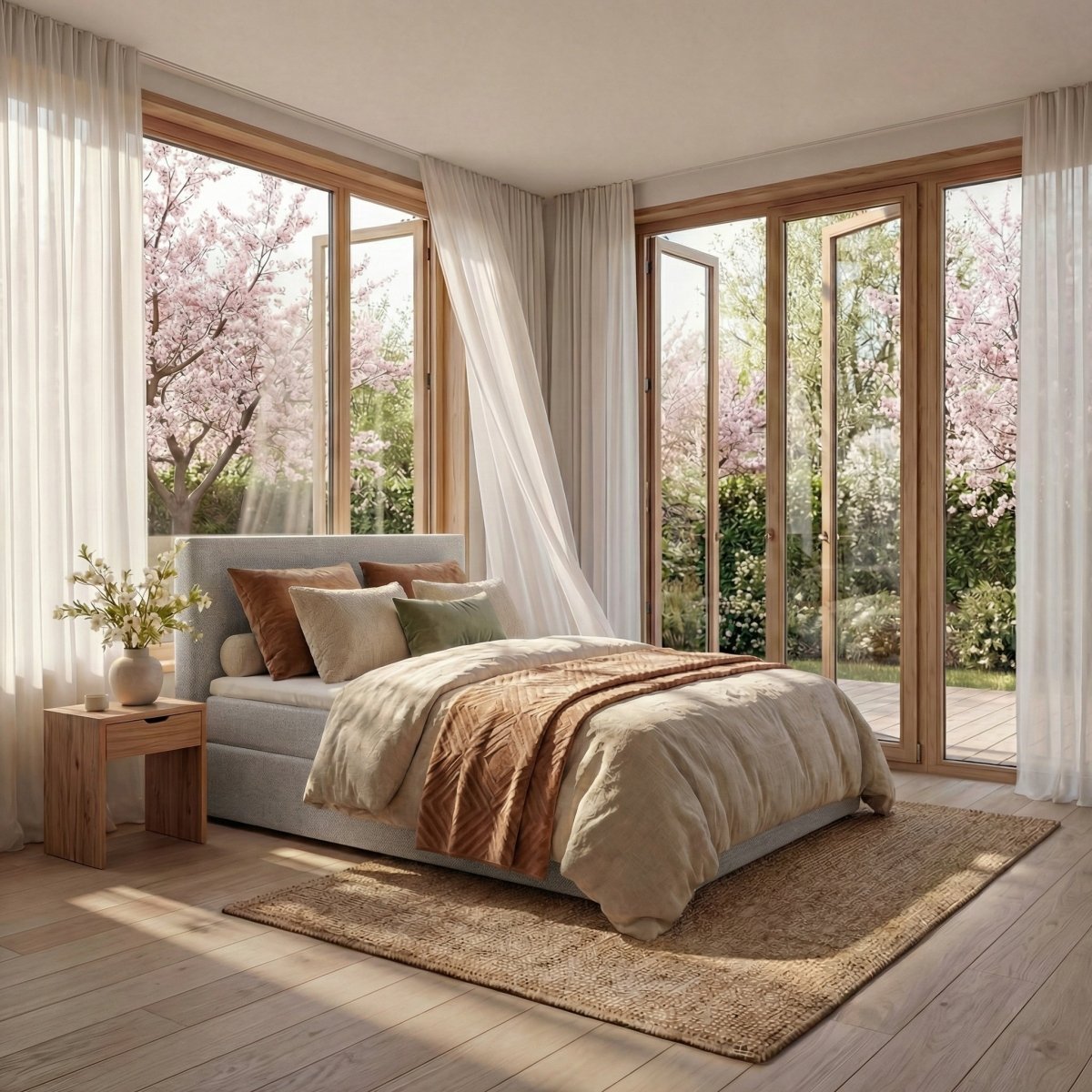Mörgenn Boxspring Lounge - Pocketvering - Luxe Topper - Alle kleuren - Alle maten 80 x 200 Lichtgrijs - Mörgenn