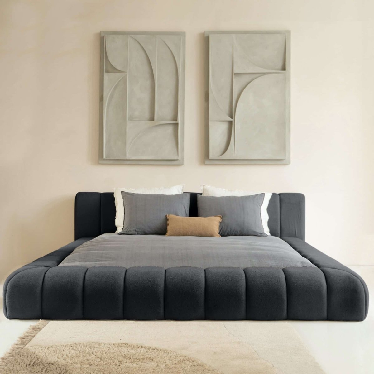 Mörgenn Adore Bed - Met of zonder Matras - Incl. Dekbed en Kussens 160x200 Antraciet Geen Matras - Mörgenn