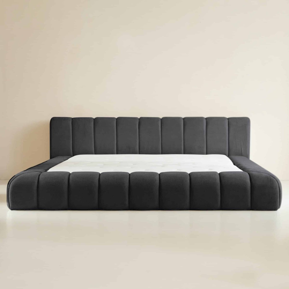 Mörgenn Adore Bed - Met of zonder Matras - Incl. Dekbed en Kussens 160x200 Antraciet Geen Matras - Mörgenn