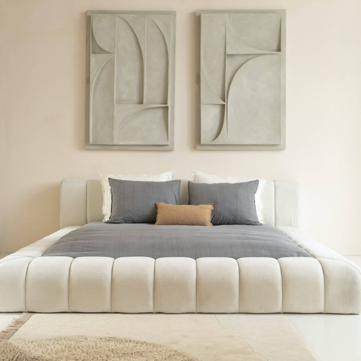 Mörgenn Adore Bed - Met of zonder Matras - Incl. Dekbed en Kussens 160x200 Beige Geen Matras - Mörgenn