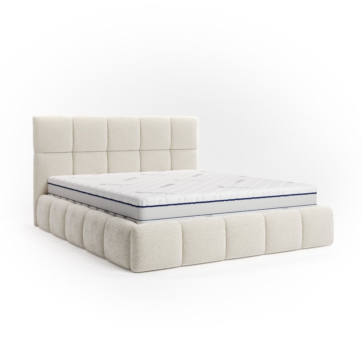 Mörgenn Bed Calma - Luxe bedframe met opbergruimte - Met of zonder matras 140x200 Cream (Anthology 20) Geen matras - Mörgenn