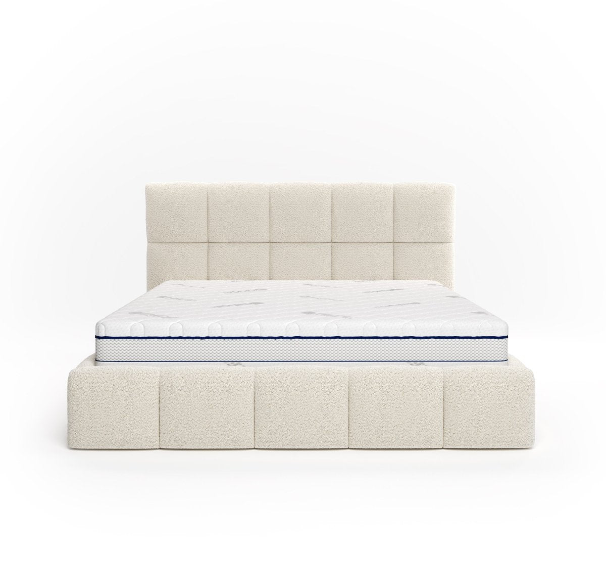 Mörgenn Bed Calma - Luxe ledikant met opbergruimte - Met of zonder matras 160x200 Beige Geen matras - Mörgenn