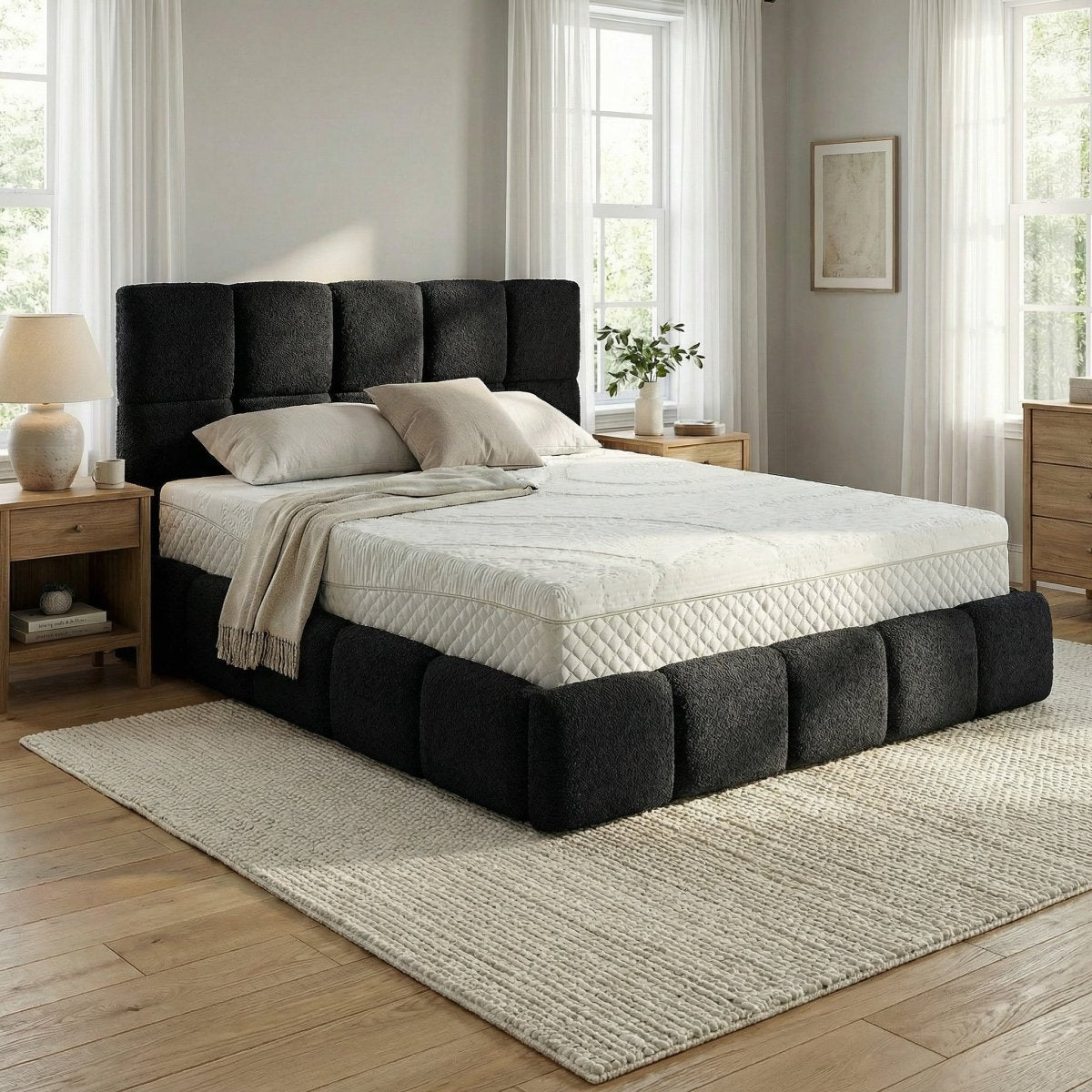 Mörgenn Bed Calma - Luxe ledikant met opbergruimte - Met of zonder matras 140x200 Black (Anthology 19) Geen matras - Mörgenn