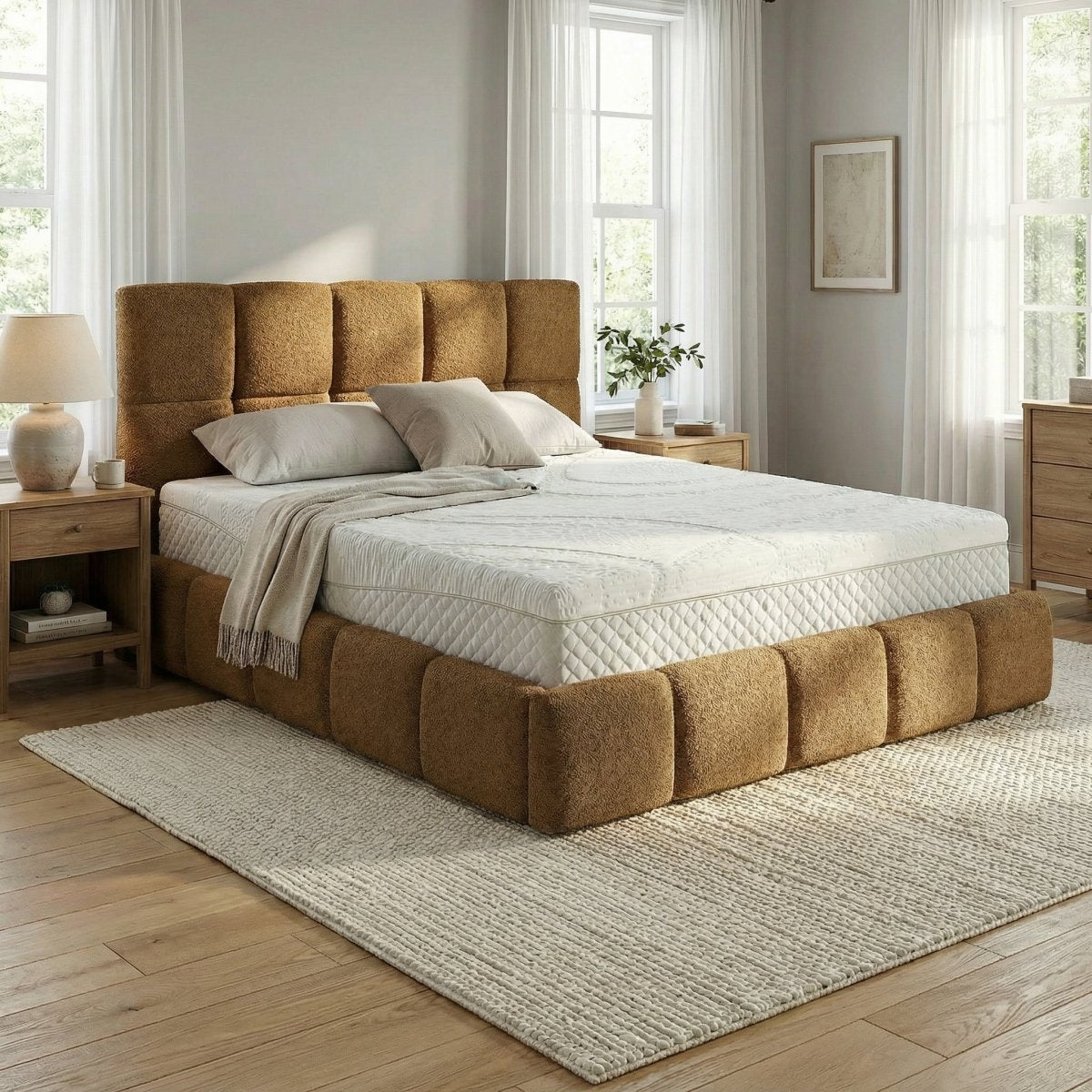 Mörgenn Bed Calma - Luxe ledikant met opbergruimte - Met of zonder matras 140x200 Amber (Anthology 11) Geen matras - Mörgenn