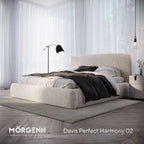 Mörgenn Bed Dune - Luxe ledikant met opbergruimte - Met of zonder matras 140x200 cm Beige (Perfect Harmony 02) Geen matras - Mörgenn