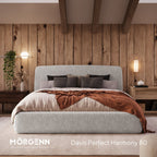 Mörgenn Bed Dune - Luxe ledikant met opbergruimte - Met of zonder matras 140x200 cm Beige (Perfect Harmony 02) Geen matras - Mörgenn
