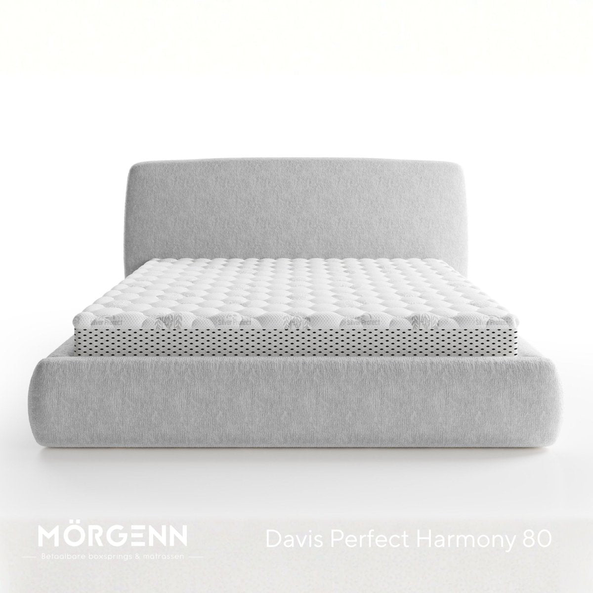 Mörgenn Bed Dune - Luxe ledikant met opbergruimte - Met of zonder matras 140x200 cm Beige (Perfect Harmony 02) Geen matras - Mörgenn