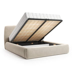 Mörgenn Bed Dune - Luxe ledikant met opbergruimte - Met of zonder matras 140x200 cm Beige (Perfect Harmony 02) Geen matras - Mörgenn