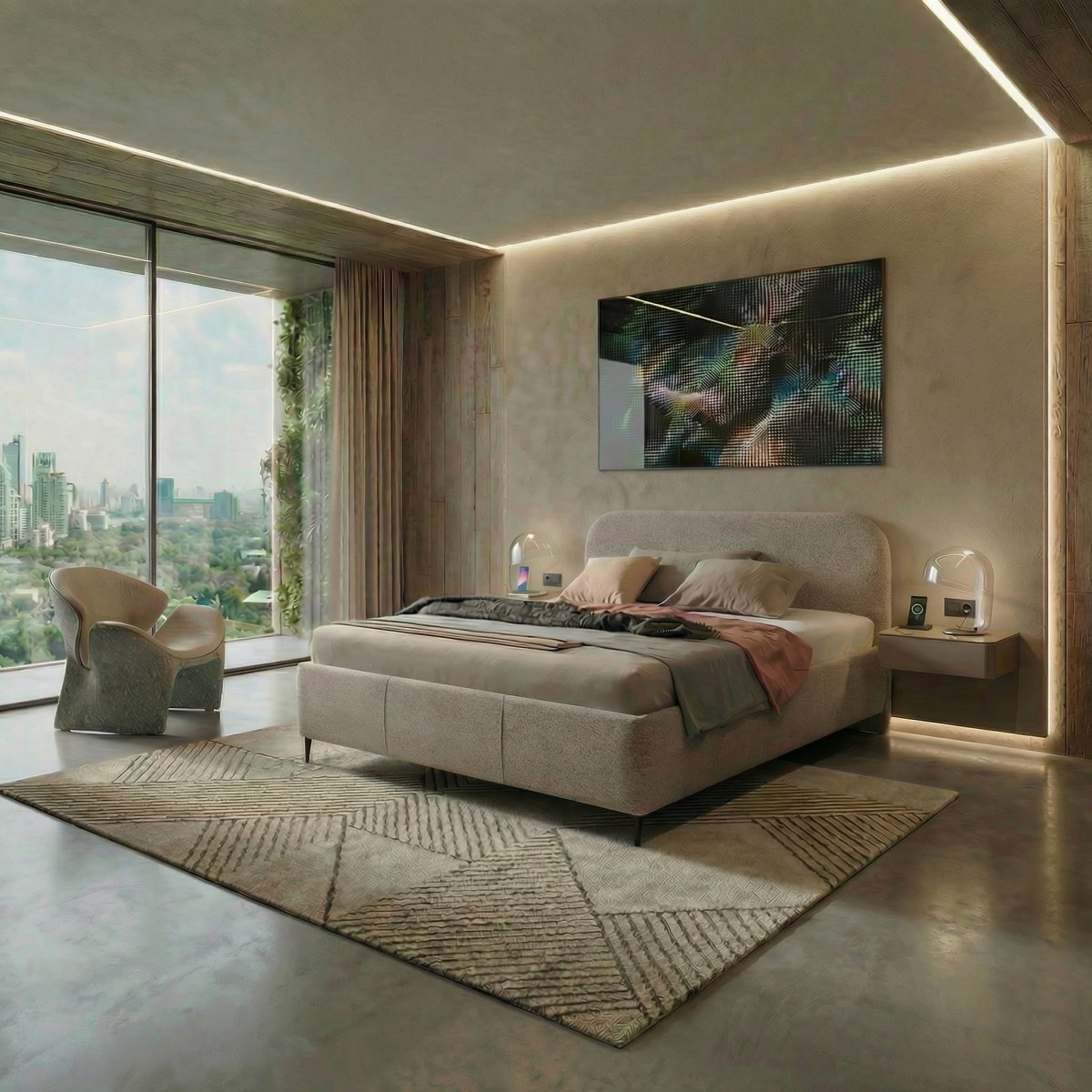 Mörgenn Bed Lund - Luxe bed met opbergruimte 140x200 cm Perfect Harmony 04 Geen matras - Mörgenn