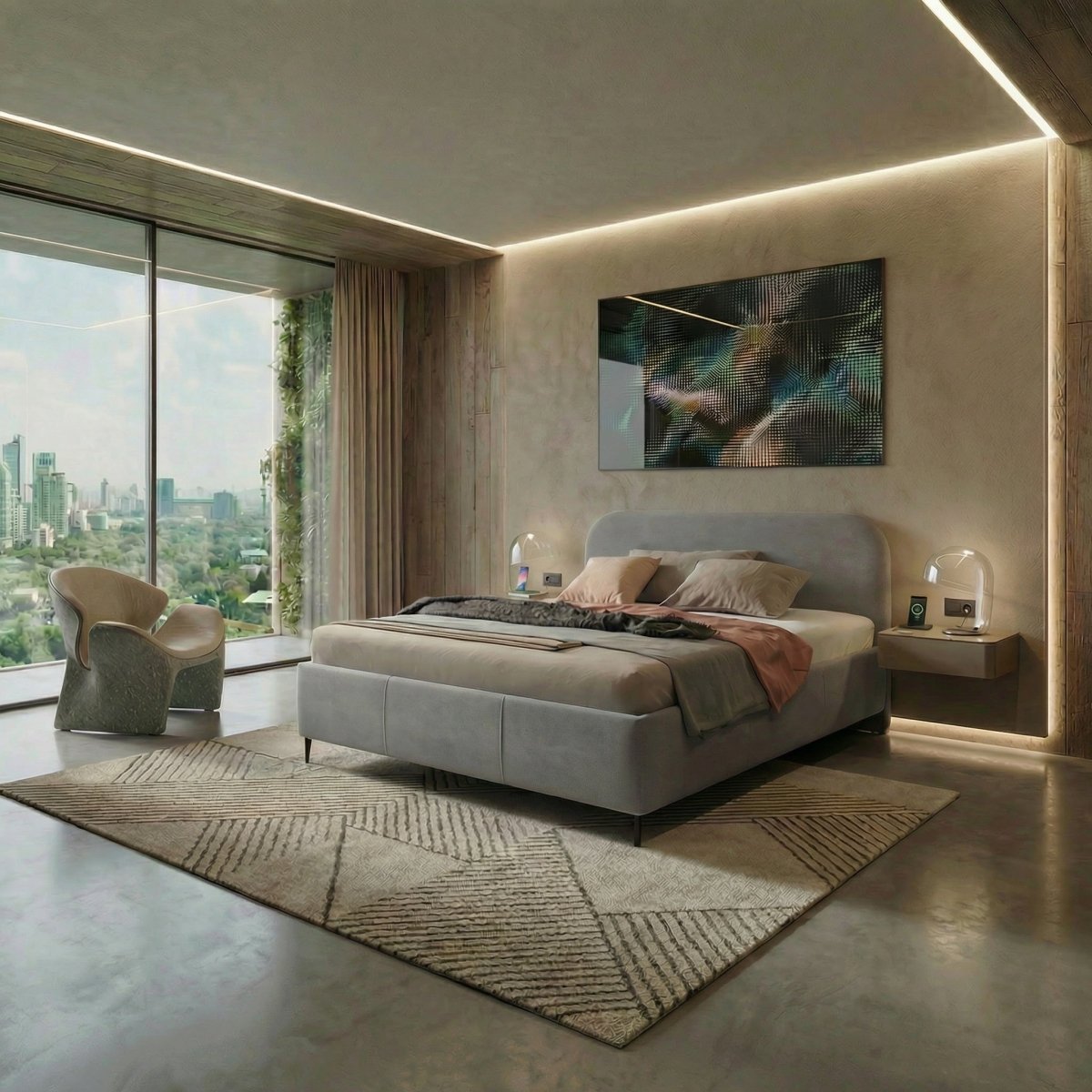 Mörgenn Bed Lund - Luxe bed met opbergruimte 140x200 cm Perfect Harmony 82 Geen matras - Mörgenn