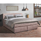 Mörgenn Boxspring Amsterdam - Pocketvering - Inclusief Dekbed en Kussens 80 x 200 Oud Roze - Mörgenn