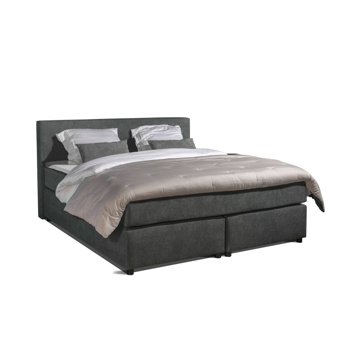 Mörgenn Boxspring Bloemendaal Monza - Pocketvering 90x200 Antraciet - Mörgenn