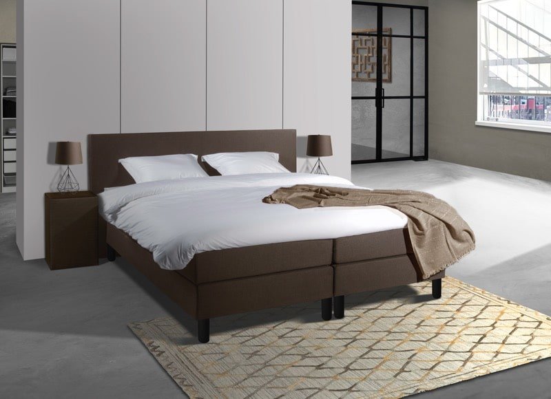 Mörgenn Boxspring Comforta - Pocketvering - Incl. Dekbed & Kussens 80 x 200 Antraciet - Mörgenn