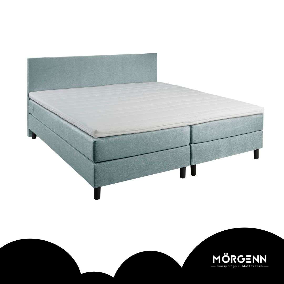 Mörgenn Boxspring Comforta - Pocketvering - Incl. Dekbed & Kussens 80 x 200 Antraciet - Mörgenn