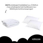 Mörgenn Boxspring Comforta - Pocketvering - Incl. Dekbed & Kussens 80 x 200 Antraciet - Mörgenn