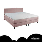 Mörgenn Boxspring Comforta - Pocketvering - Incl. Dekbed & Kussens 80 x 200 Antraciet - Mörgenn