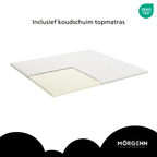 Mörgenn Boxspring Comforta - Pocketvering - Incl. Dekbed & Kussens 80 x 200 Antraciet - Mörgenn