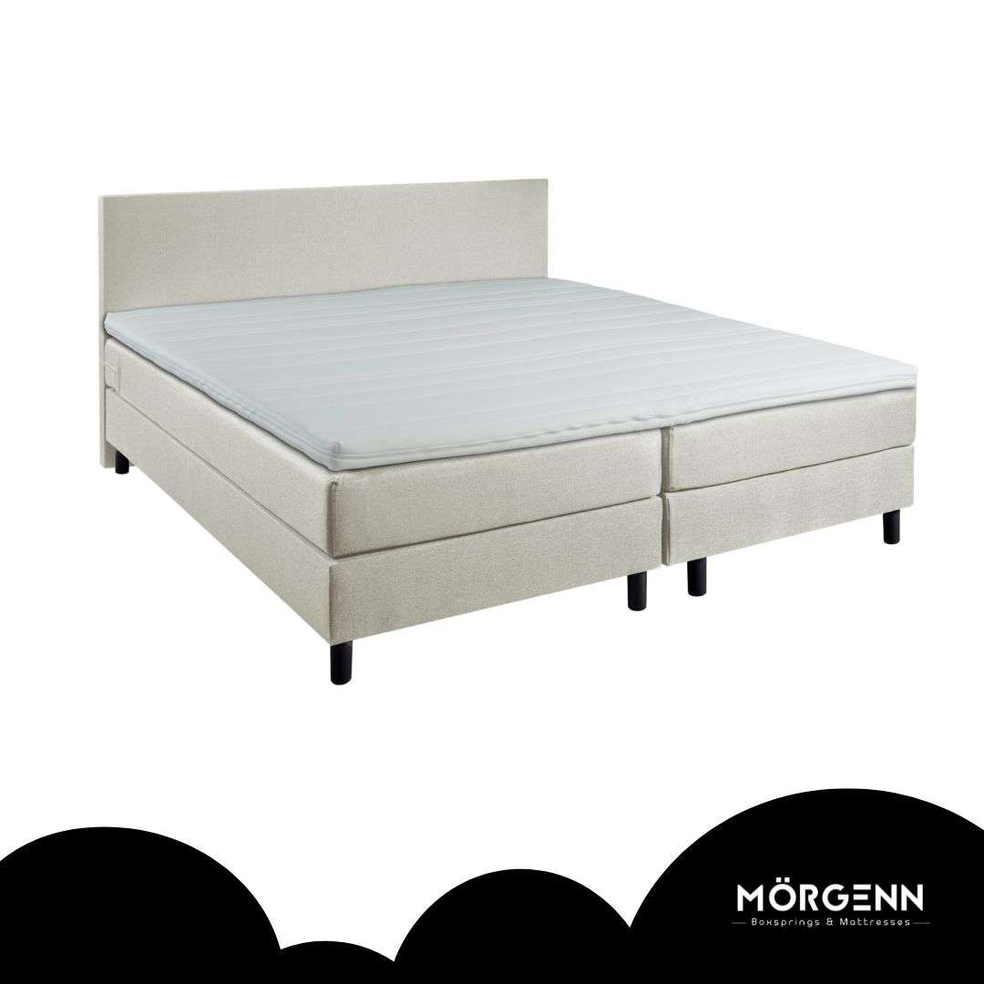 Mörgenn Boxspring Comforta - Pocketvering - Incl. Dekbed & Kussens 80 x 200 Antraciet - Mörgenn
