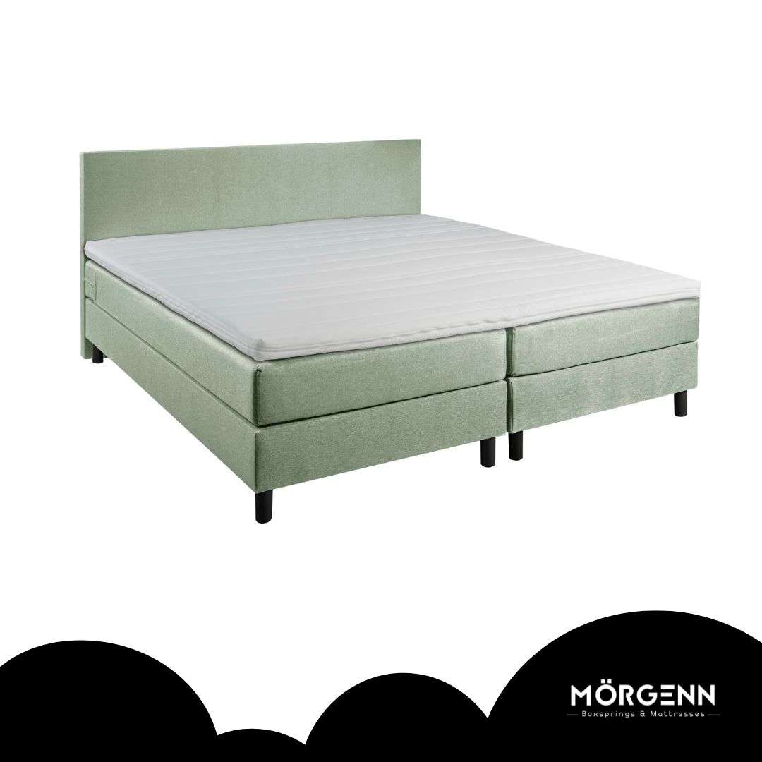 Mörgenn Boxspring Comforta - Pocketvering - Incl. Dekbed & Kussens 80 x 200 Antraciet - Mörgenn
