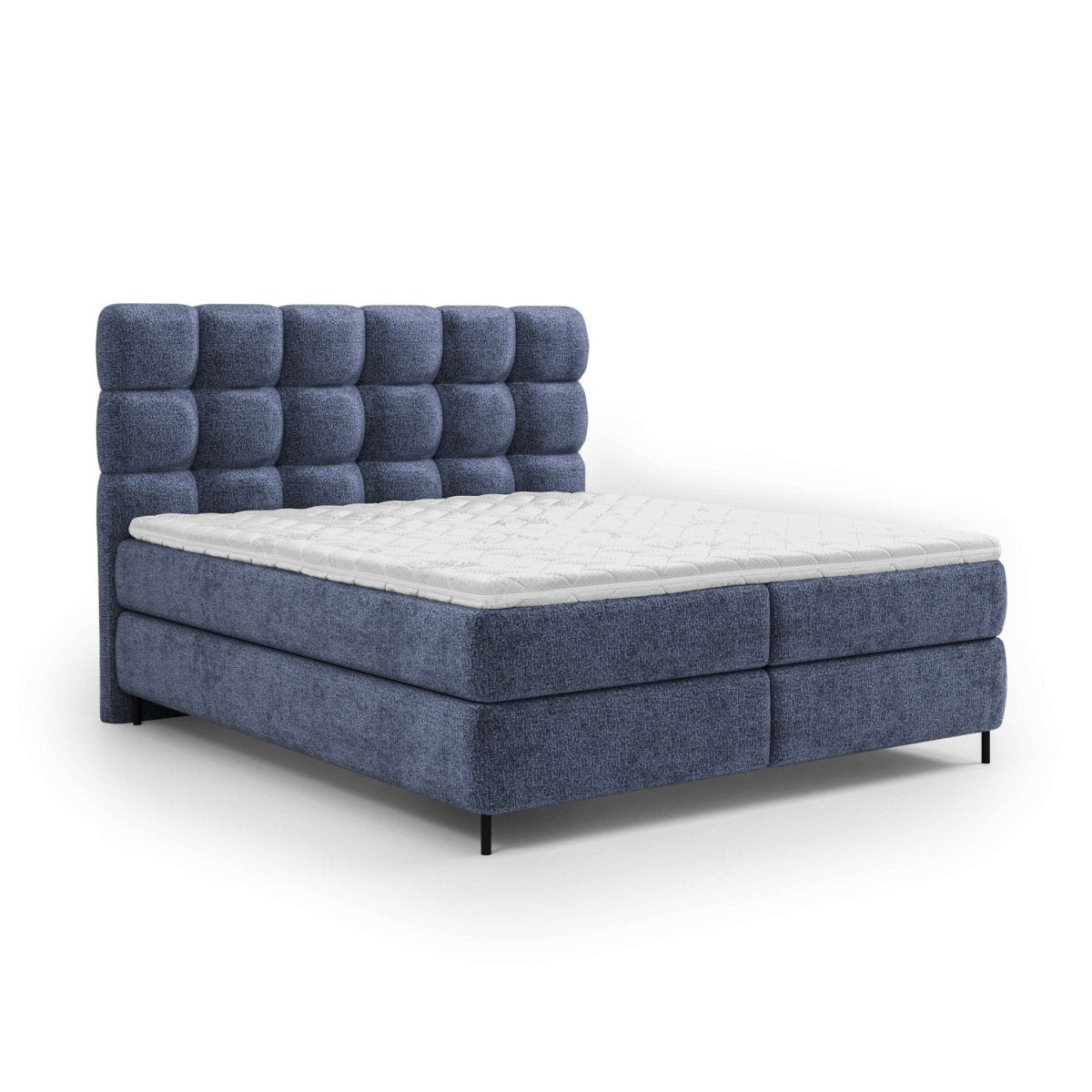 Mörgenn Boxspring Curve - Pocketvering - Inclusief Suprême topper 140x200 Taupe 1 - Mörgenn