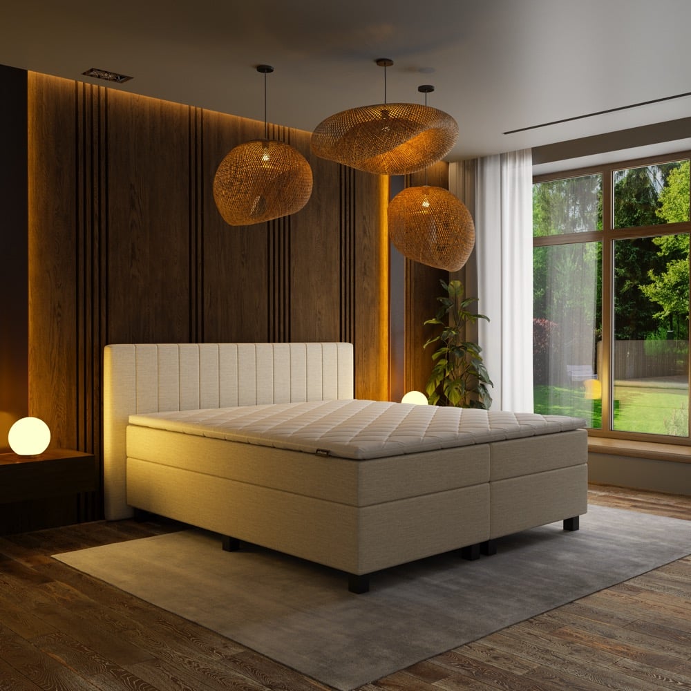 Mörgenn Boxspring Douze - Pocketvering + Dekbed en Kussens 80 x 200 Antractiet - Mörgenn