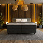 Mörgenn Boxspring Horizon - Pocketvering - Incl. Dekbed en Kussens 80 x 200 Zwart - Mörgenn