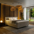 Mörgenn Boxspring Horizon - Pocketvering - Incl. Dekbed en Kussens 80 x 200 Taupe - Mörgenn