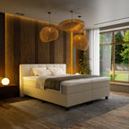 Mörgenn Boxspring Madrid - Pocketvering - Incl. Dekbed en Kussens 80 x 200 Beige - Mörgenn