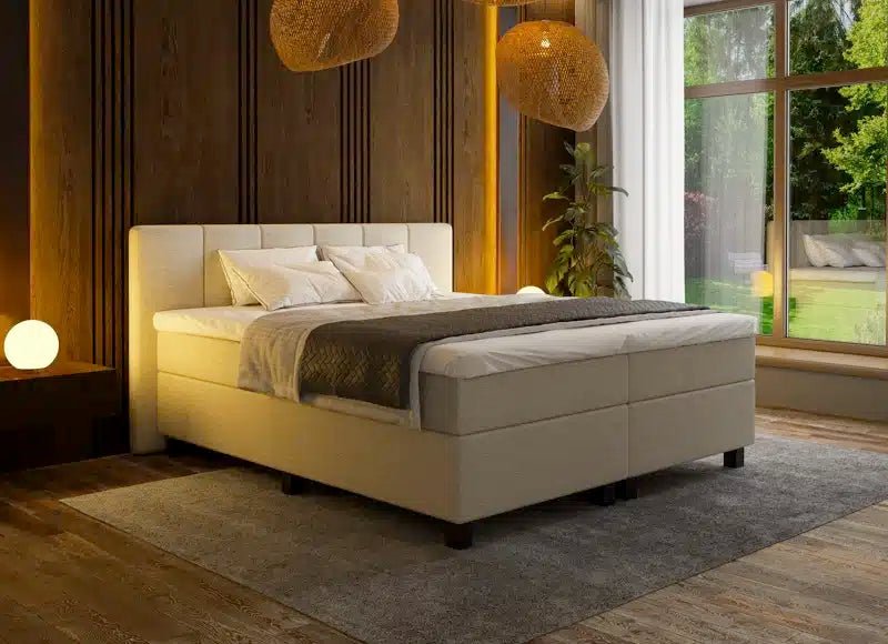 Mörgenn Boxspring Madrid - Pocketvering - Incl. Dekbed en Kussens 80 x 200 Beige - Mörgenn