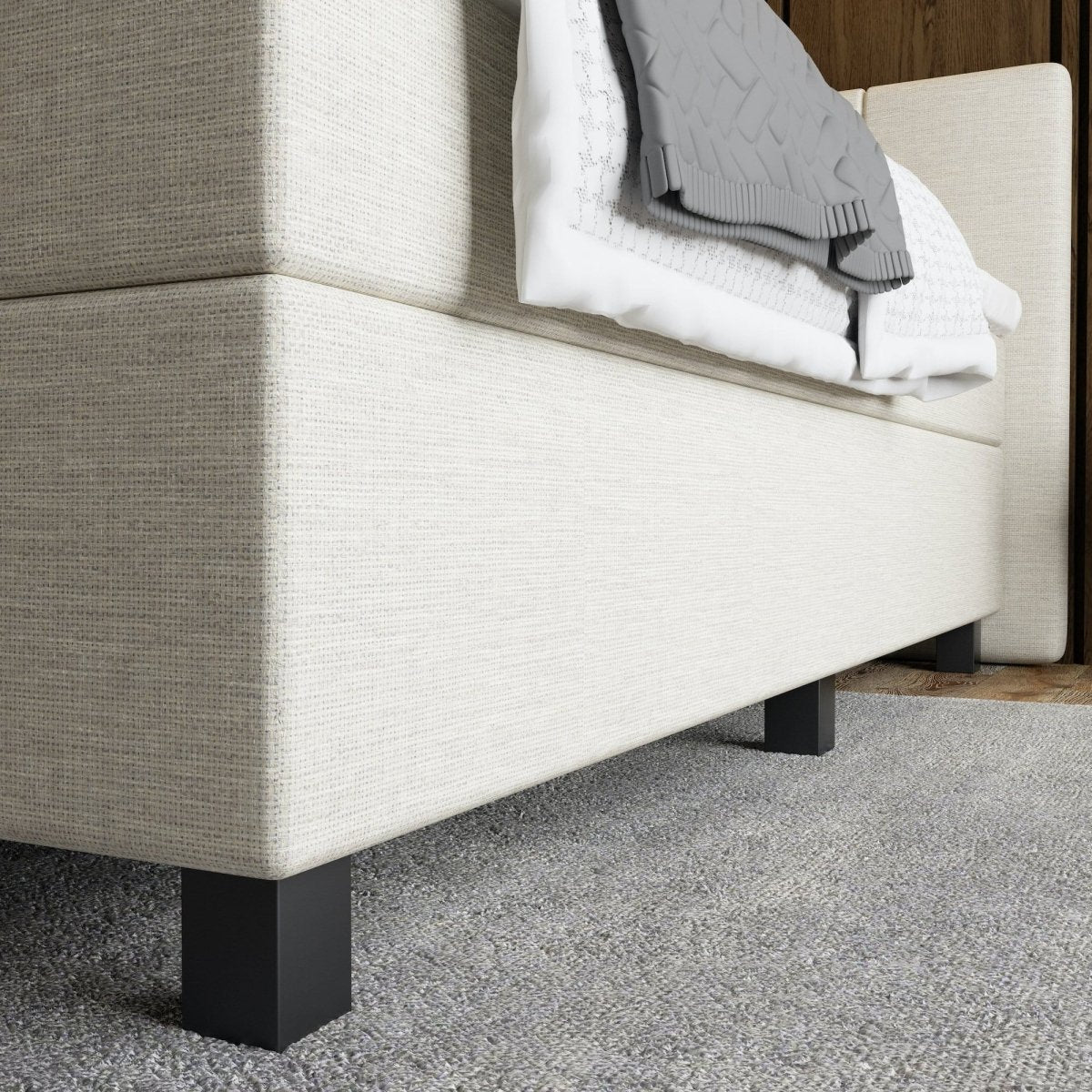 Mörgenn Boxspring Madrid - Pocketvering - Incl. Dekbed en Kussens 80 x 200 Beige - Mörgenn