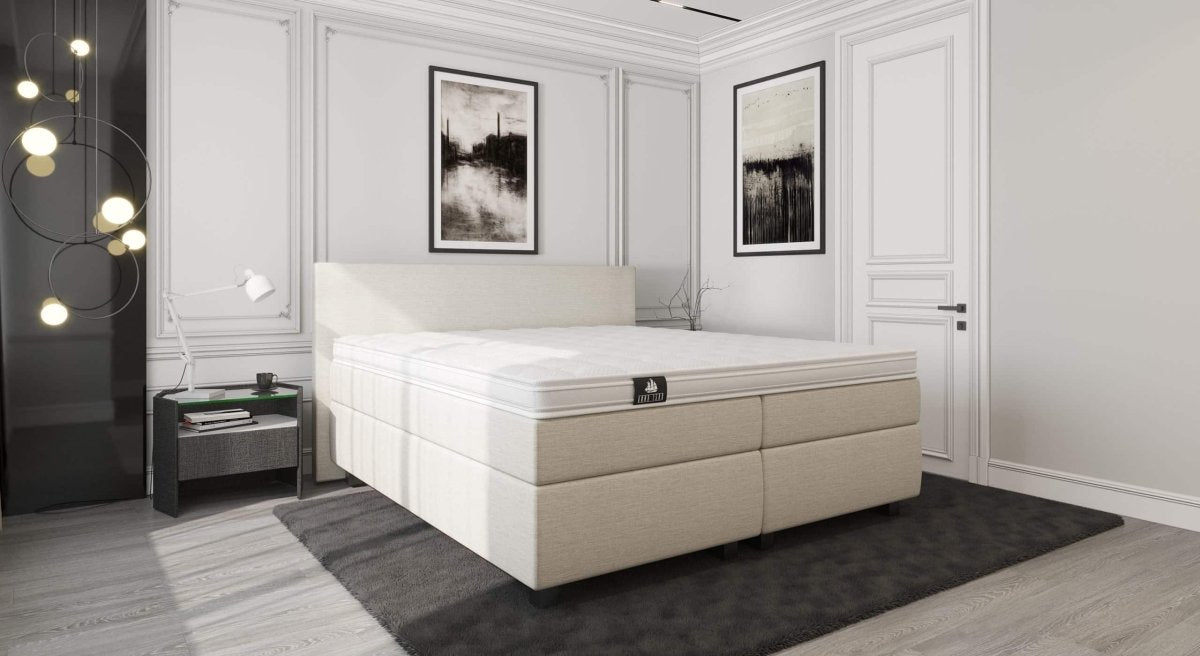 Mörgenn Boxspring Valk Suite - Pocketvering - Luxe Topper 80 x 200 Antraciet - Mörgenn