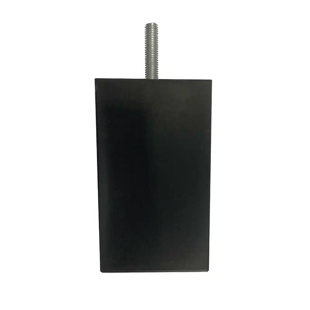 Mörgenn Boxspringpoot Zwart Vierkant - Blokploot - Meubelpoot - Bedpoot - M8 schroefdraad - Hout - 10 cm - Zwart - Set van 6 stuks Set van 6 - Mörgenn
