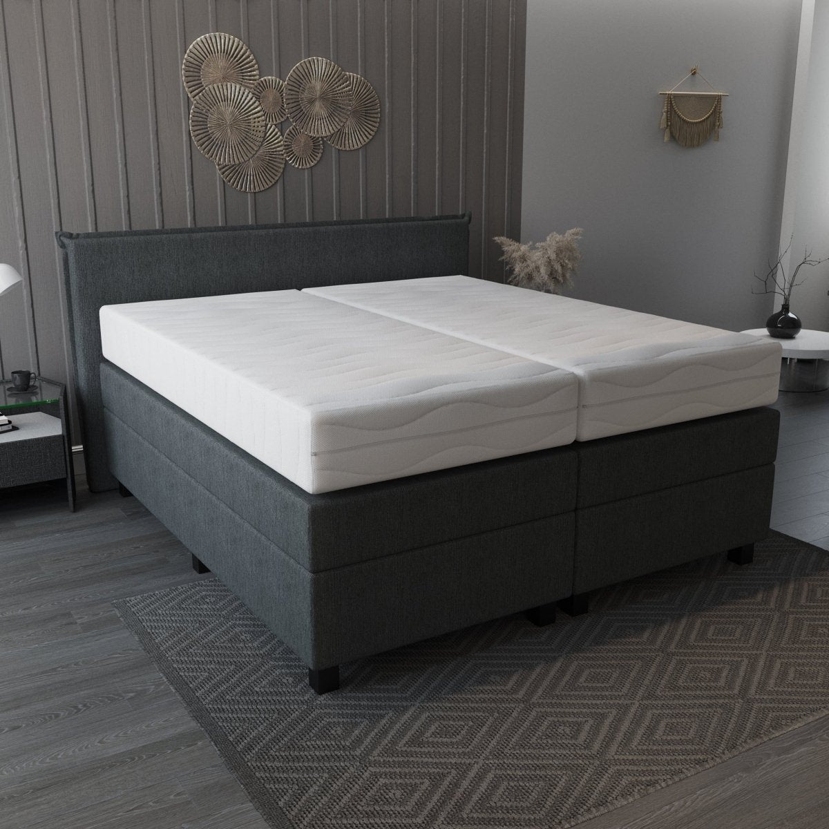 Mörgenn Cambridge Matras - Pocketvering + Hybride Schuim Matras - 3D Band - Medium Ligcomfort - 20cm dik 70 x 200 - Mörgenn