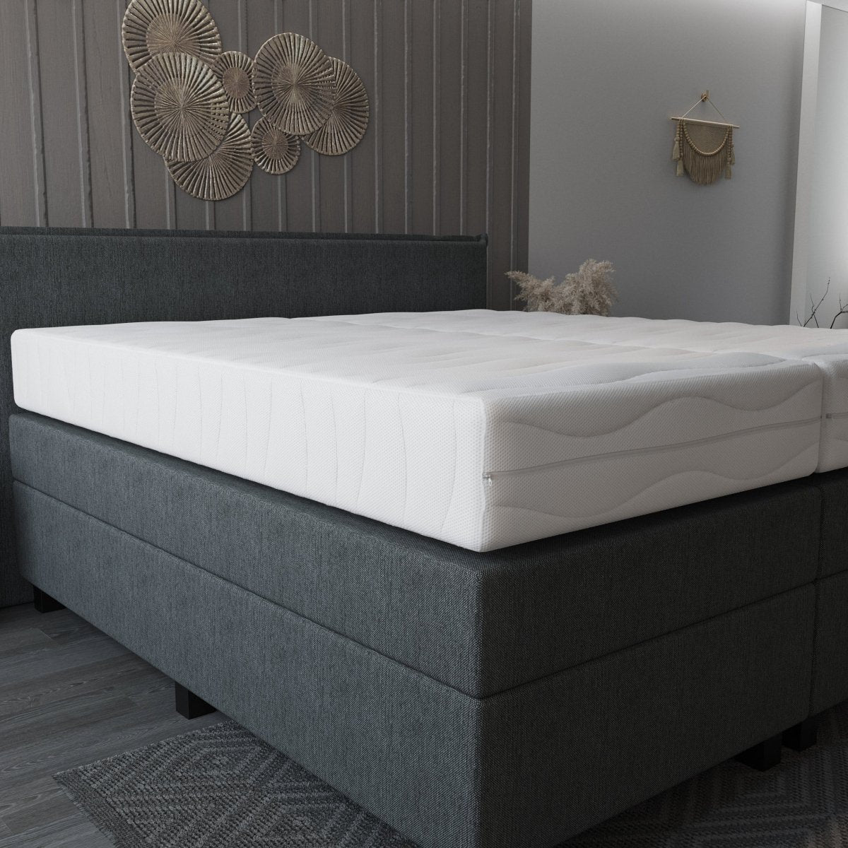 Mörgenn Cambridge Matras - Pocketvering + Hybride Schuim Matras - 3D Band - Medium Ligcomfort - 20cm dik 70 x 200 - Mörgenn