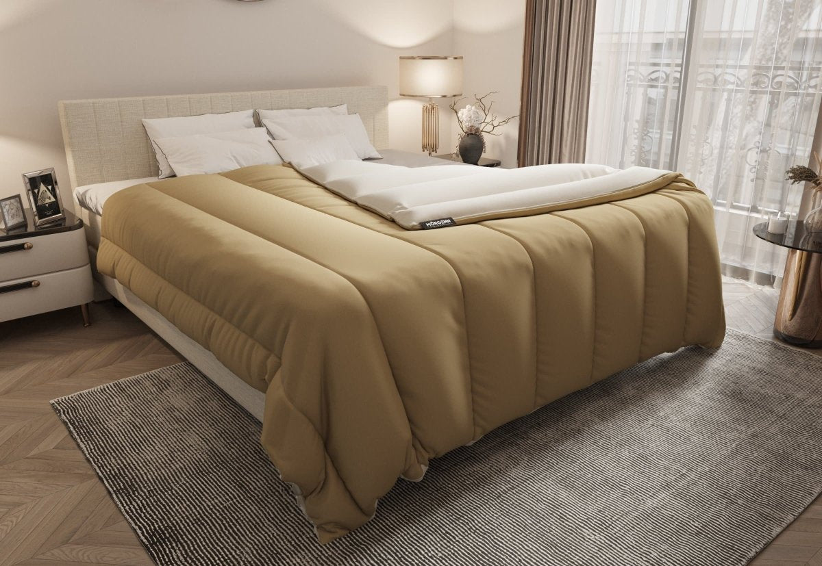 Mörgenn Dekbed zonder overtrek - In 4 kleuren en 2 maten 140 x 200 Antraciet & Lichtgrijs - Mörgenn