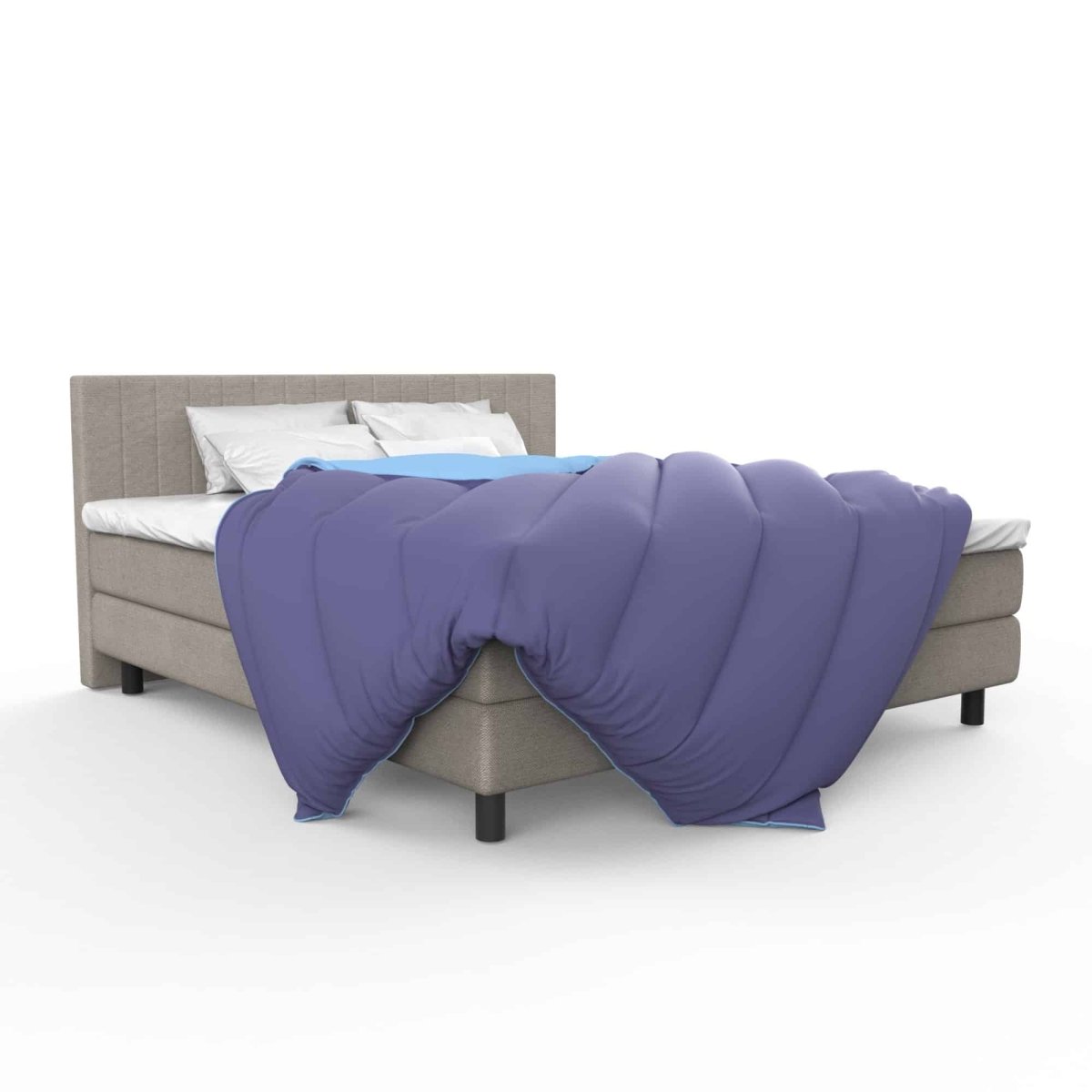 Mörgenn Dekbed zonder overtrek - In 4 kleuren en 2 maten 140 x 200 Antraciet & Lichtgrijs - Mörgenn