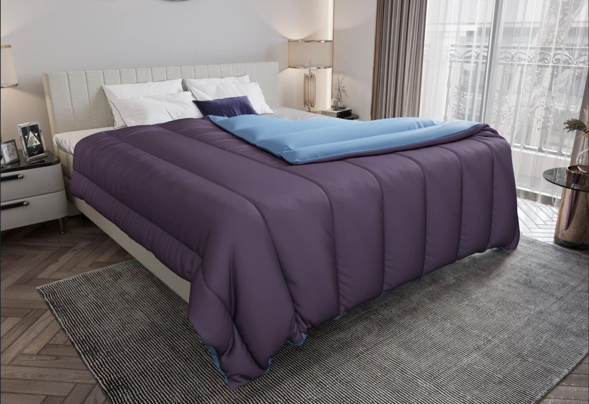 Mörgenn Dekbed zonder overtrek - In 4 kleuren en 2 maten 140 x 200 Antraciet & Lichtgrijs - Mörgenn