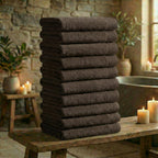Mörgenn Deluxe Hotel Handdoeken - 70x140cm - 100% Katoen - 550gr/m2 - 10 stuks Dark Brown - Mörgenn